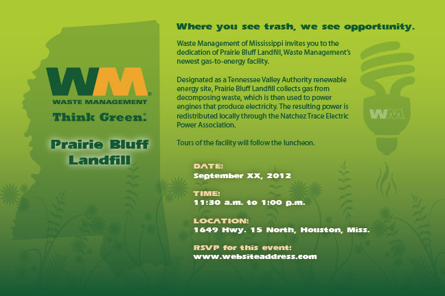 Waste Management invitation